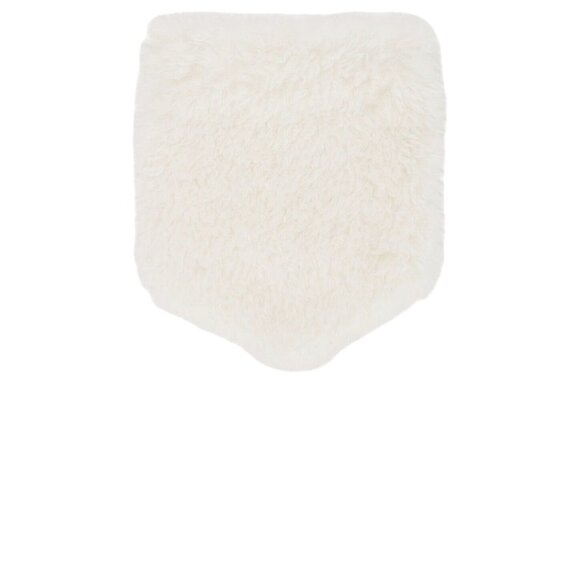 Perfect Moment Faux Shearling Face Scarf in Snow White One Size Neck Warmer - Picture 3 of 8